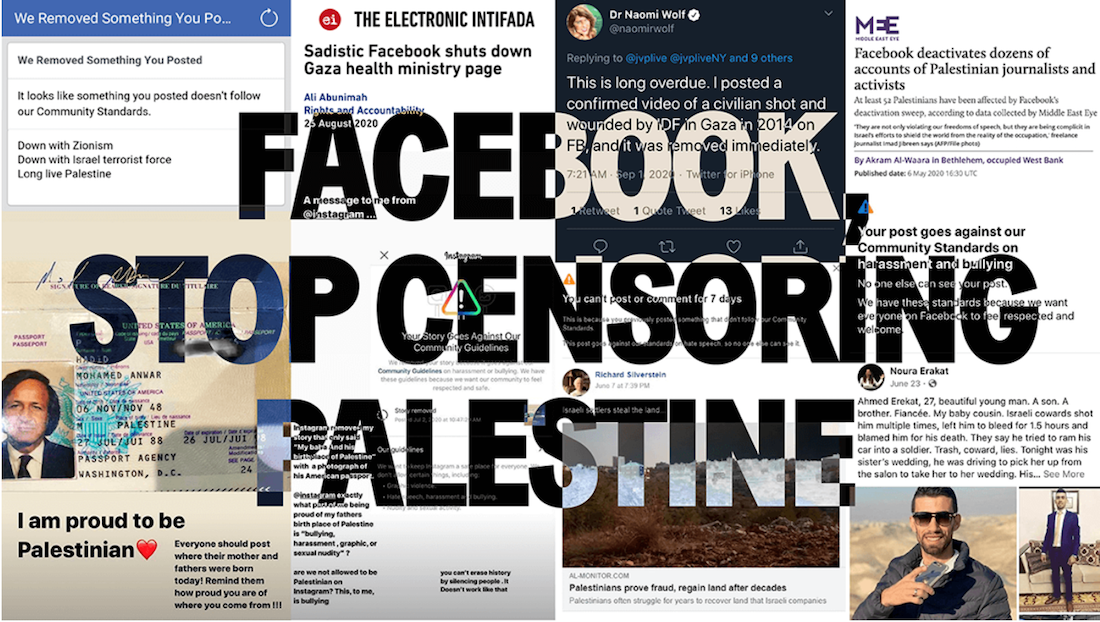 Tell Facebook to stop censoring Palestinians | BDS Movement
