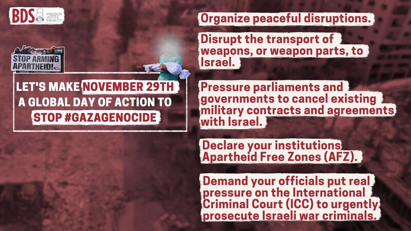Unite now to stop #GazaGenocide and start dismantling ...