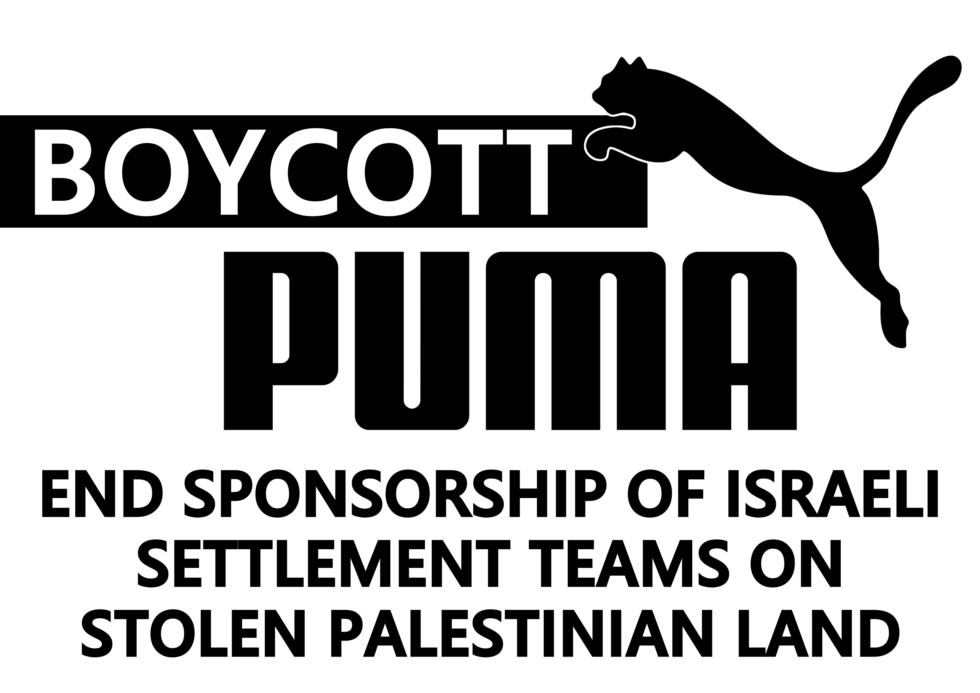 Boycott Puma until it ends support for illegal Israeli settlements on stolen Palestinian land
