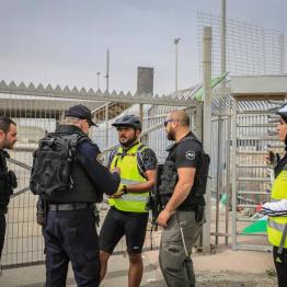 A Cycling Palestine team leader was detained by armed Israeli forces for "trespassing" during a protest ride against the Giro d'Italia cycling race