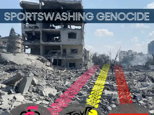 Giro d'Italia, Tour de France, Vuelta a España: Sportswashing Genocide