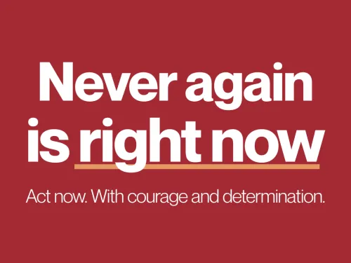 Act Now. With courage and determination