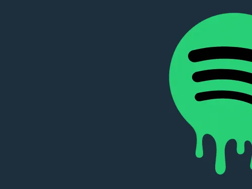 Spotify logo dripping 