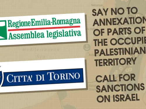 Italian Regional and City Councils Call for Sanctions Against Israel’s Annexation Plans and Violations of International Law