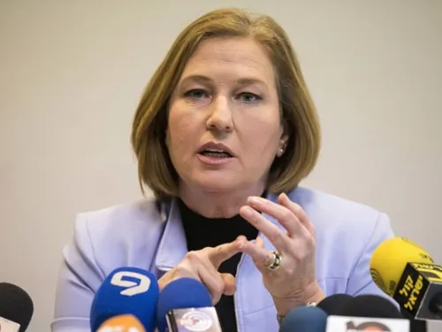 Former Israeli foreign minister Tzipi Livni