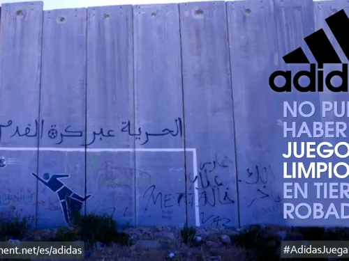 Adidas: no puede haber juego limpio en tierra robada