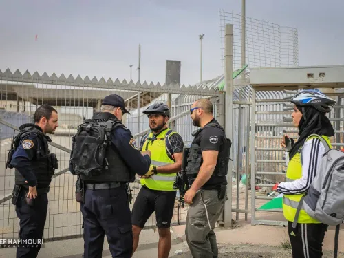 A Cycling Palestine team leader was detained by armed Israeli forces for "trespassing" during a protest ride against the Giro d'Italia cycling race