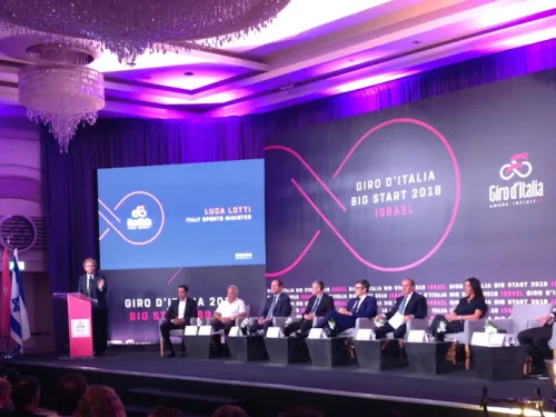 Giro d'Italia press conference in Jerusalem