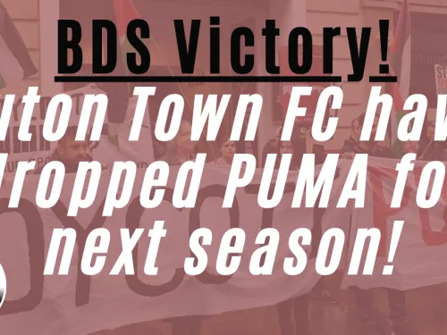 Luton Town kicks out Israeli occupation sponsor Puma