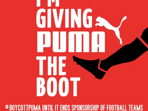 Give Puma the Boot. Join the call from Palestinian athletes to boycott Puma.