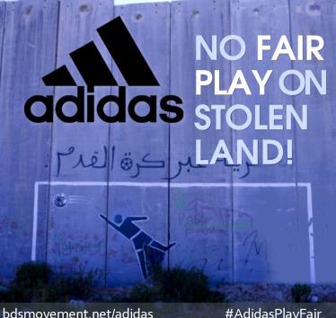 Adidas: No Fair Play on Stolen Land