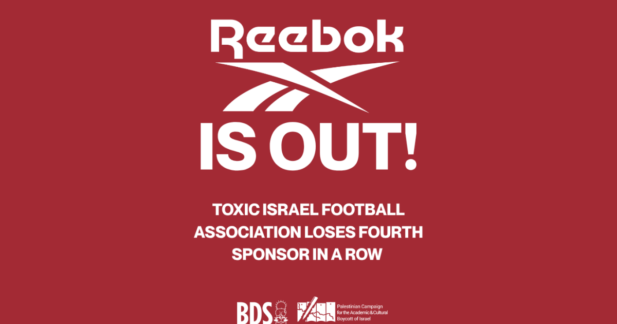 Reebok is out! Toxic Israel Football Association Loses Fourth Sponsor ...