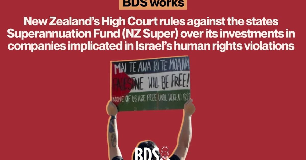 New Zealand High Court Rules Against National Super Fund for Inconsistent Application of Ethical Criteria