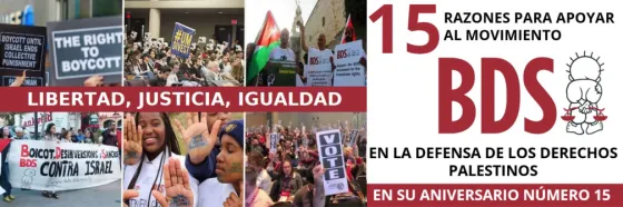 15 razones para apoyar a BDS en su quinceavo aniversario