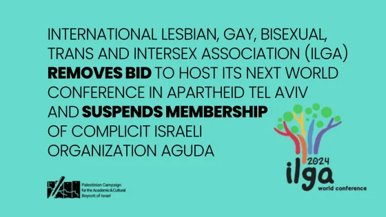 ILGA Suspends Complicit Israeli Organization, Removes Apartheid Tel Aviv Bid To Host Conference