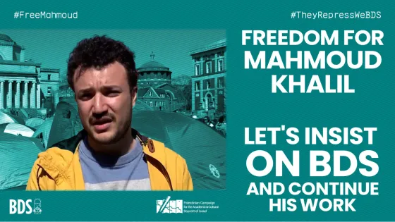 Freedom for Mahmoud Khalil