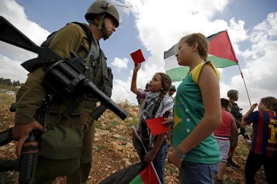 red card for israeli soldier nabi saleh.jpg