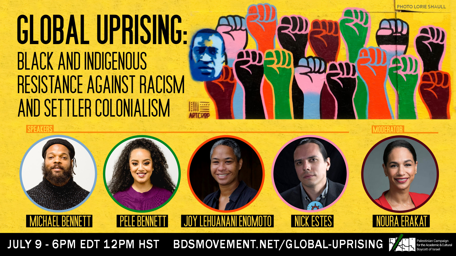 Global Uprising: Webinar with Michael Bennett, Pele Bennett, Joy Lehuanani Enomoto and Nick Estes